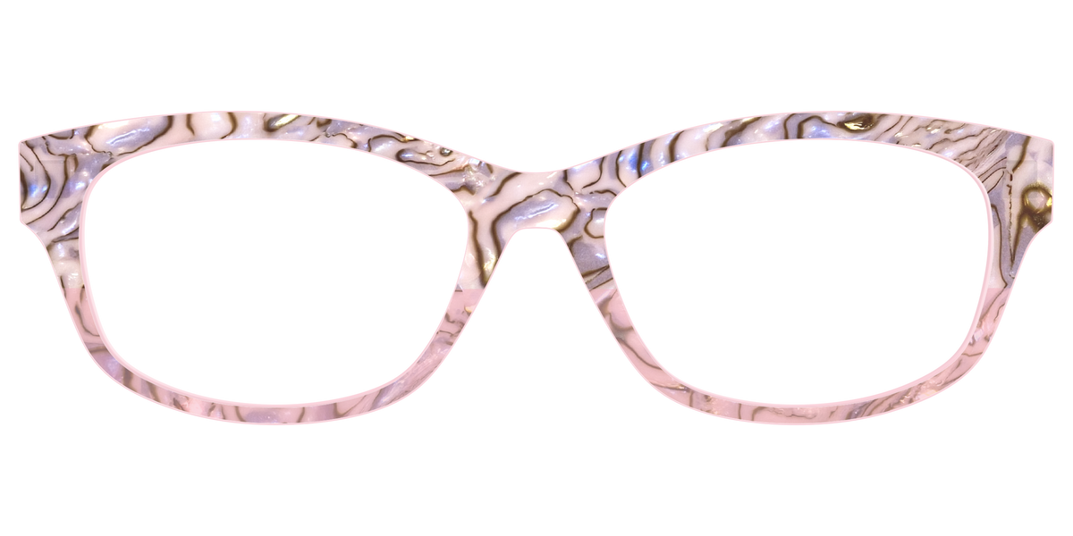 The Pink Conch Shell Pearl Crystal Split - Front Top Image - Pair Eyewear