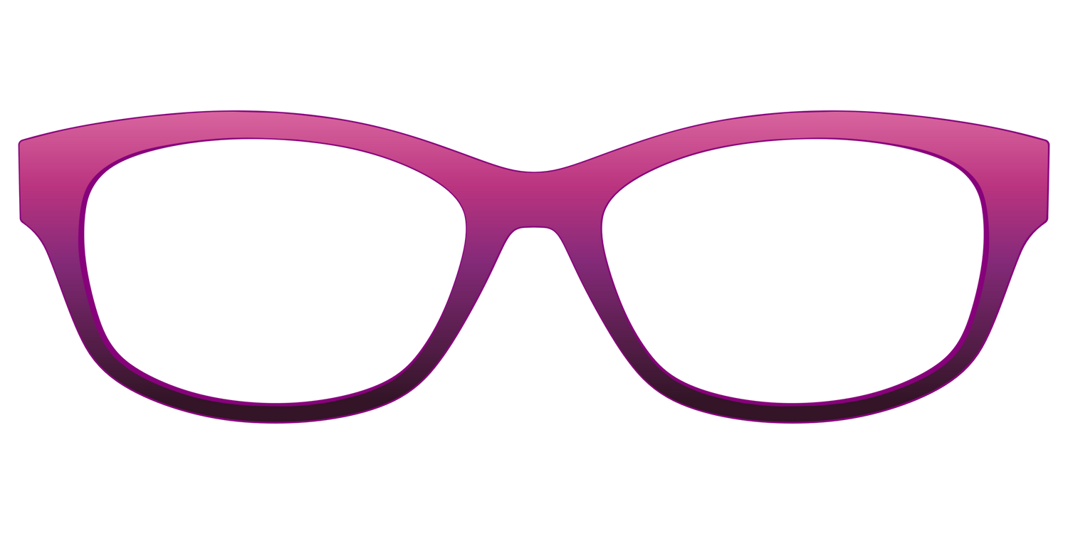 The Pink to Plum Gradient - Front Top Image - Pair Eyewear
