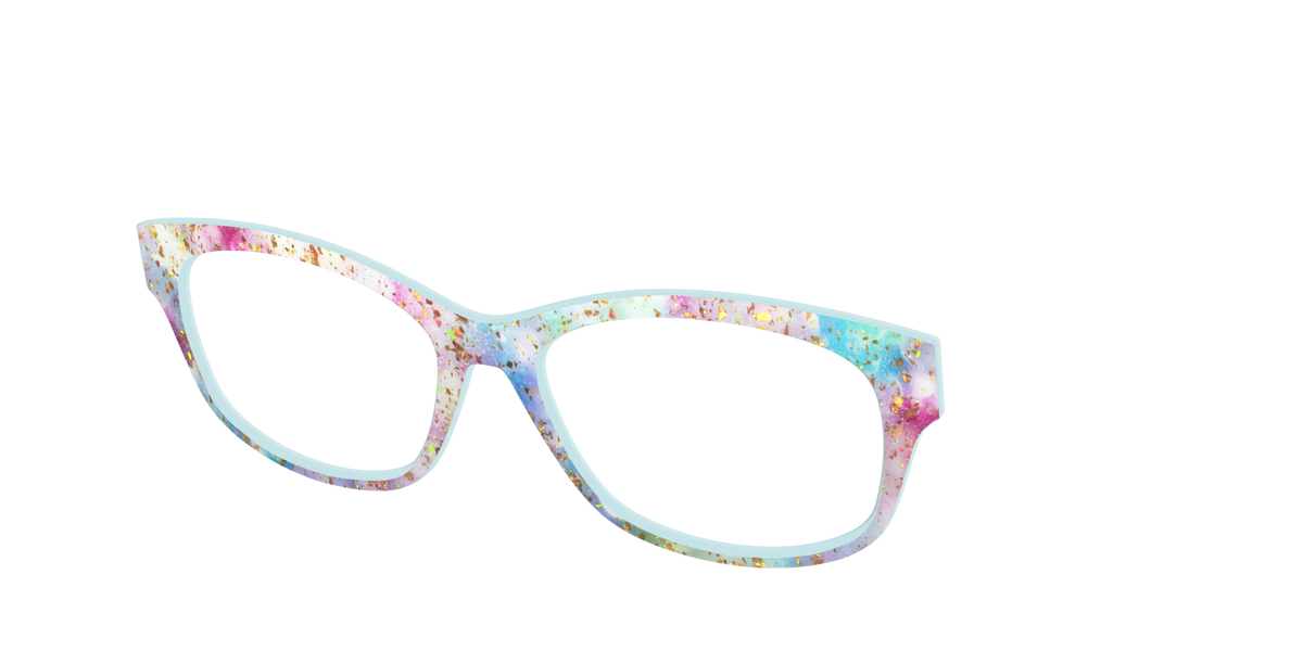The Pixie Bokeh with Gold Flakes - Angle Top Image - Pair Eyewear