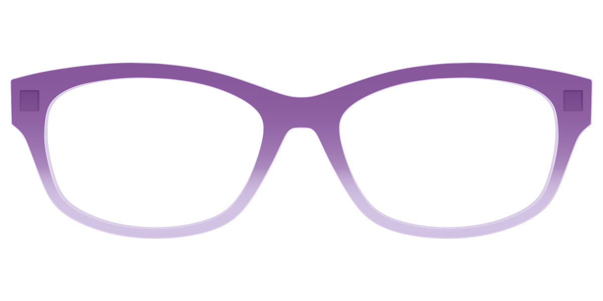 The Plum to Lilac Gradient Crystal - Front Top Image - Pair Eyewear