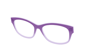 The Plum to Lilac Gradient Crystal - Angle Top Thumbnail - Pair Eyewear