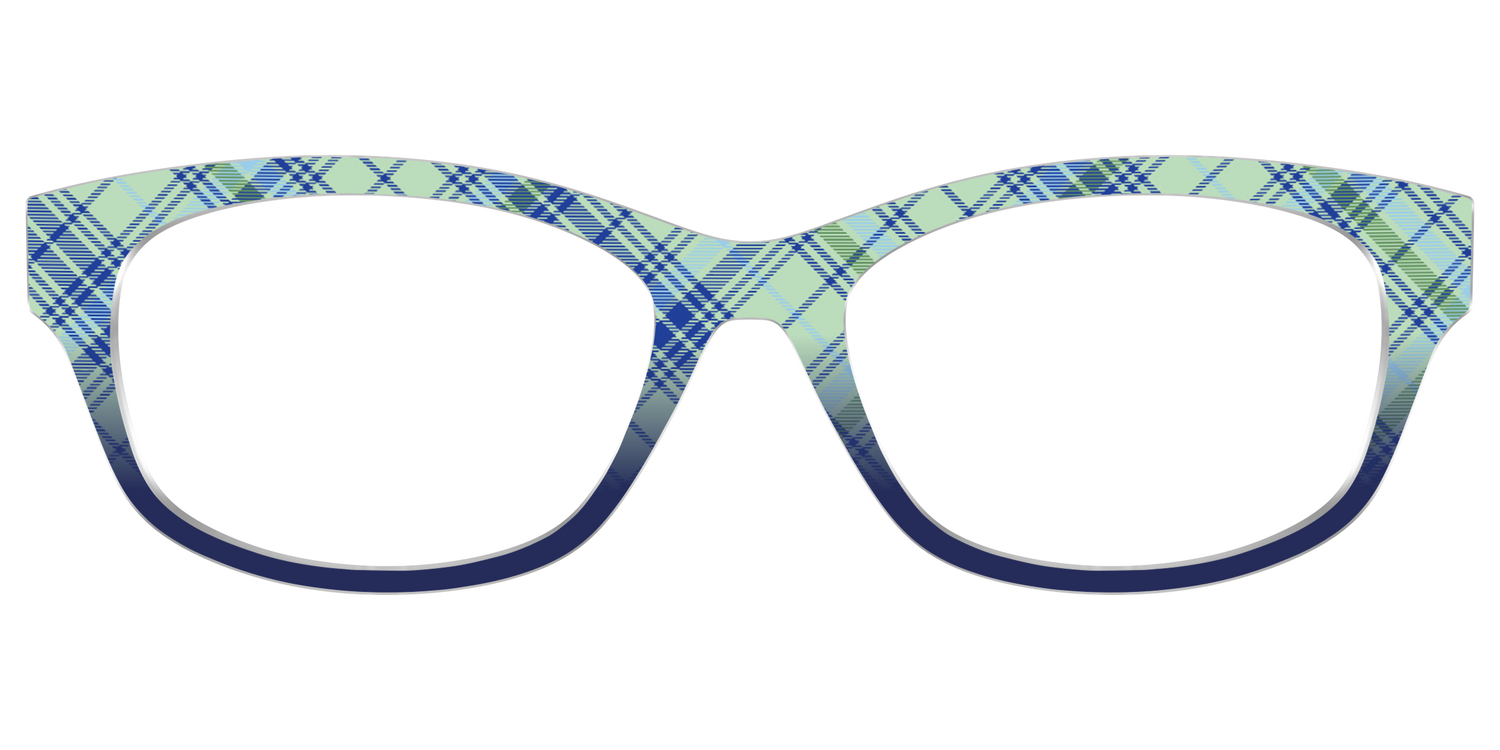 The Poetic Plaid - Front Top Image - Pair Eyewear