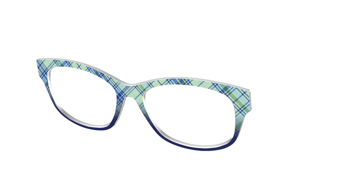 The Poetic Plaid - Angle Top Image - Pair Eyewear