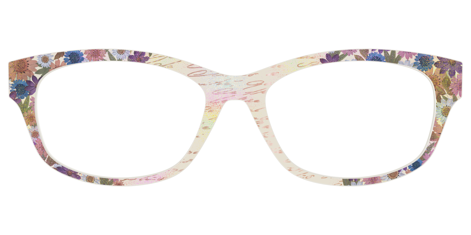 The Pressed Flowers with Foil Crystal - Front Top Image - Pair Eyewear