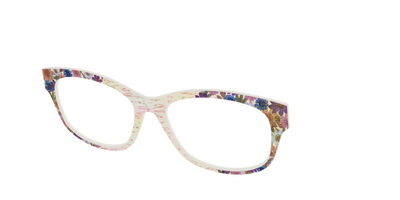 The Pressed Flowers with Foil Crystal - Angle Top Thumbnail - Pair Eyewear