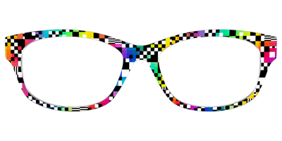 The Prismatic Check - Front Top Thumbnail - Pair Eyewear