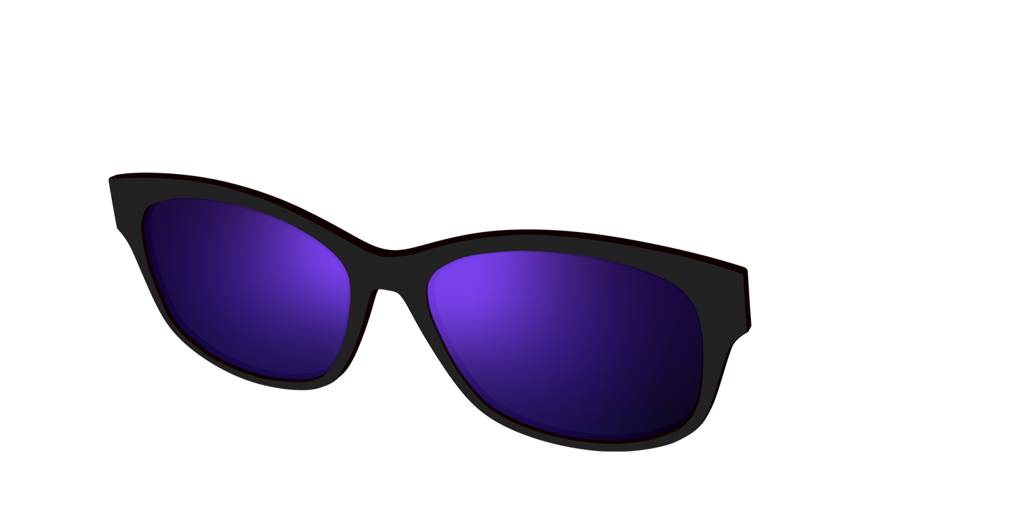 The Polarized Purple Reflective Sun Top - Angle Top Image - Pair Eyewear