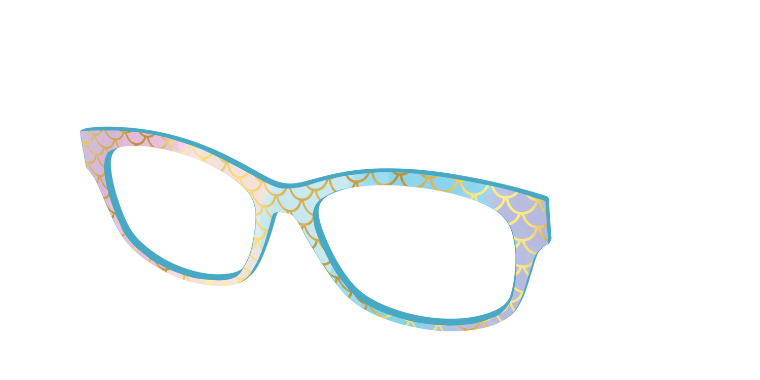 The Rainbow Mermaid - Angle Top Image - Pair Eyewear