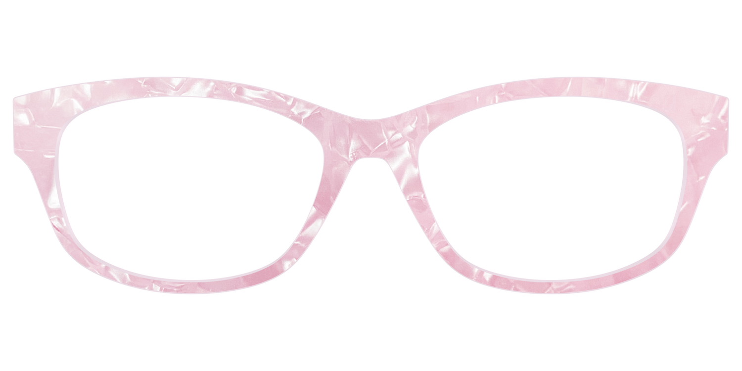 The Rose Quartz Pearl Marble - Front Top Image - Pair Eyewear