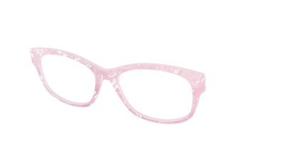 The Rose Quartz Pearl Marble - Angle Top Thumbnail - Pair Eyewear