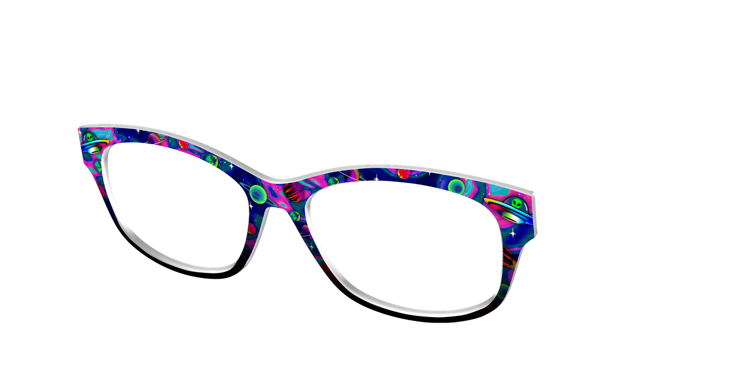 The Space Invasion Marble - Angle Top Image - Pair Eyewear