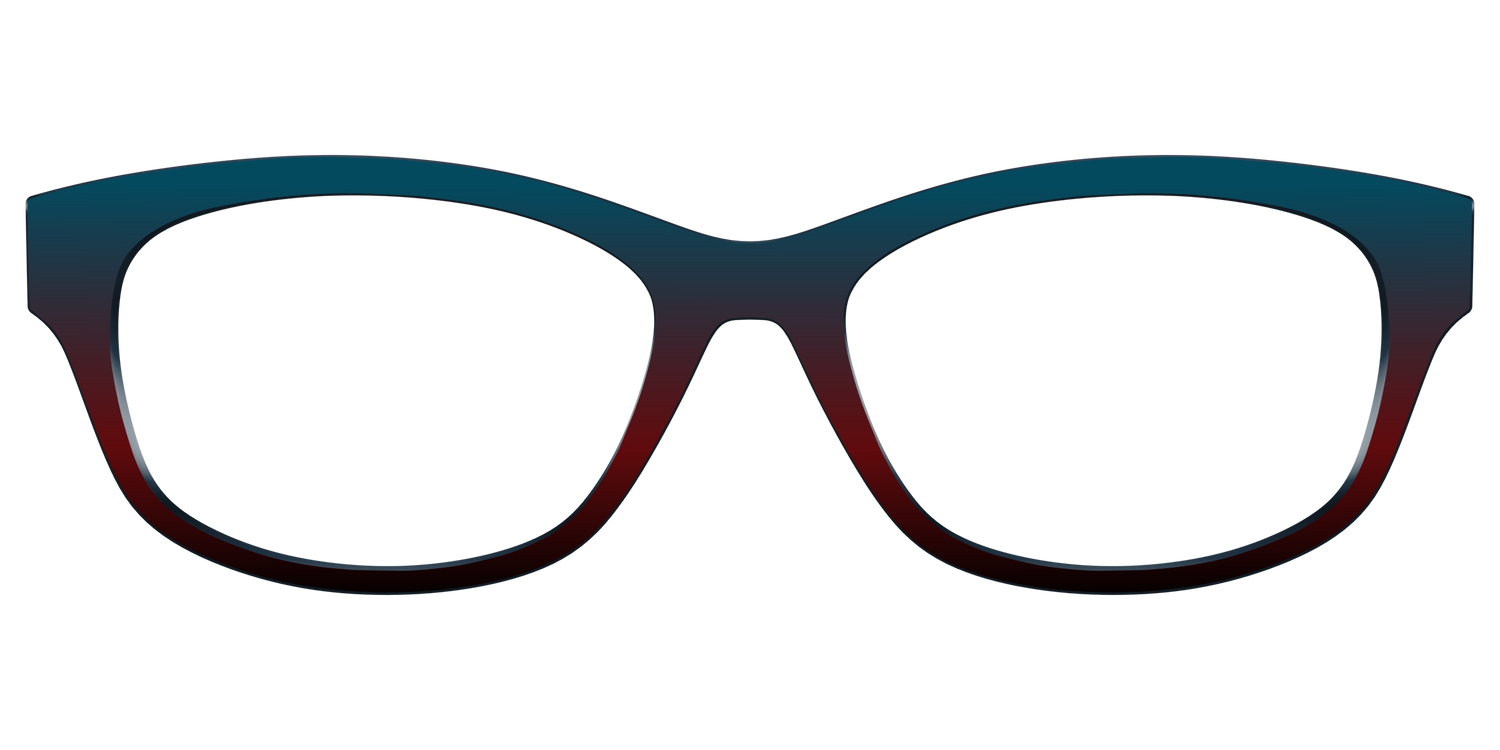 The Teal to Espresso Gradient - Front Top Image - Pair Eyewear