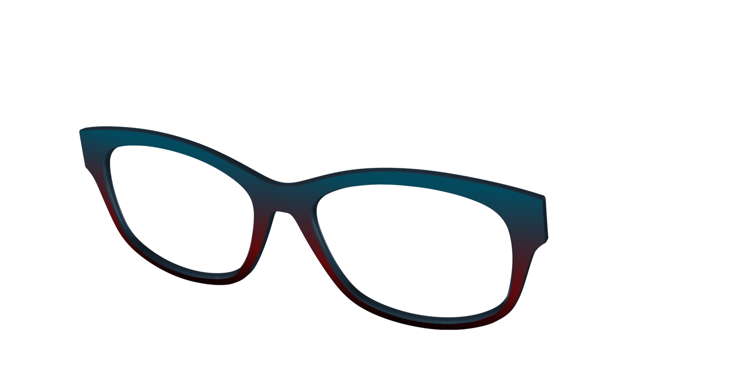 The Teal to Espresso Gradient - Angle Top Image - Pair Eyewear