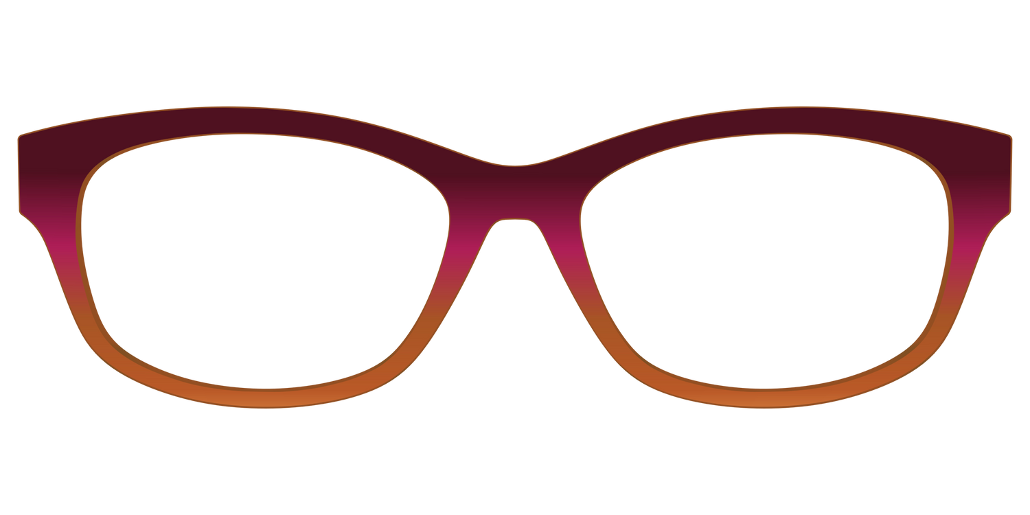 The Umber to Ochre Gradient - Front Top Image - Pair Eyewear