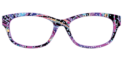 The Vaporwave Marble with Star Glitter - Front Top Thumbnail - Pair Eyewear