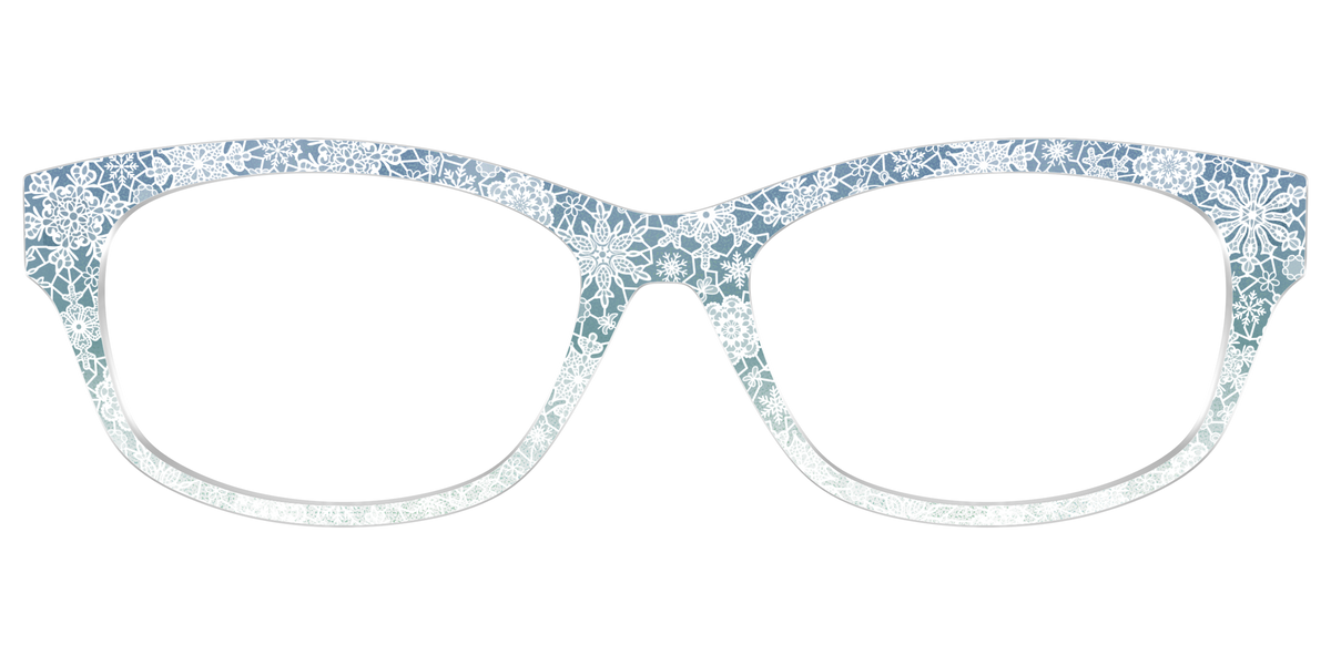 The White Lace Snowflake Crystal - Front Top Image - Pair Eyewear