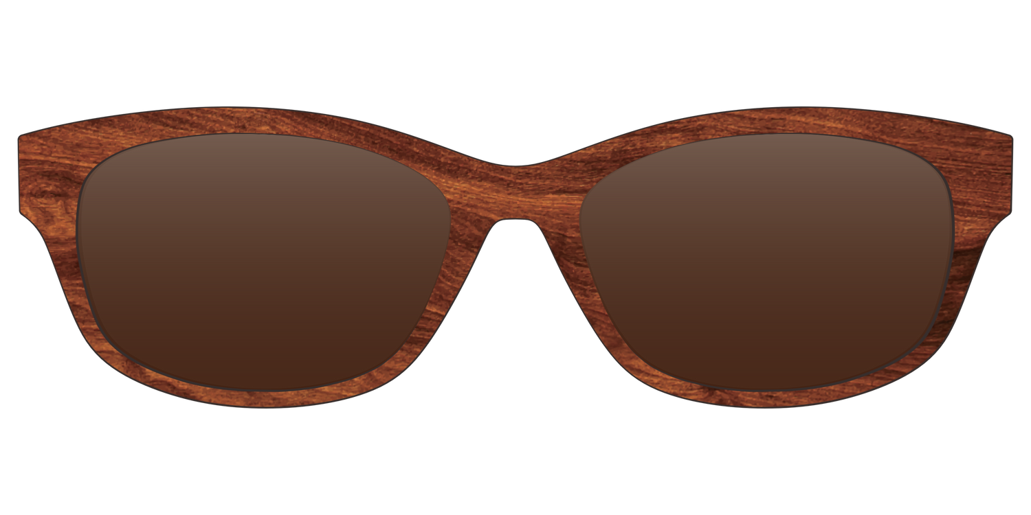 The Polarized Woodgrain Sun Top - Front Top Image - Pair Eyewear