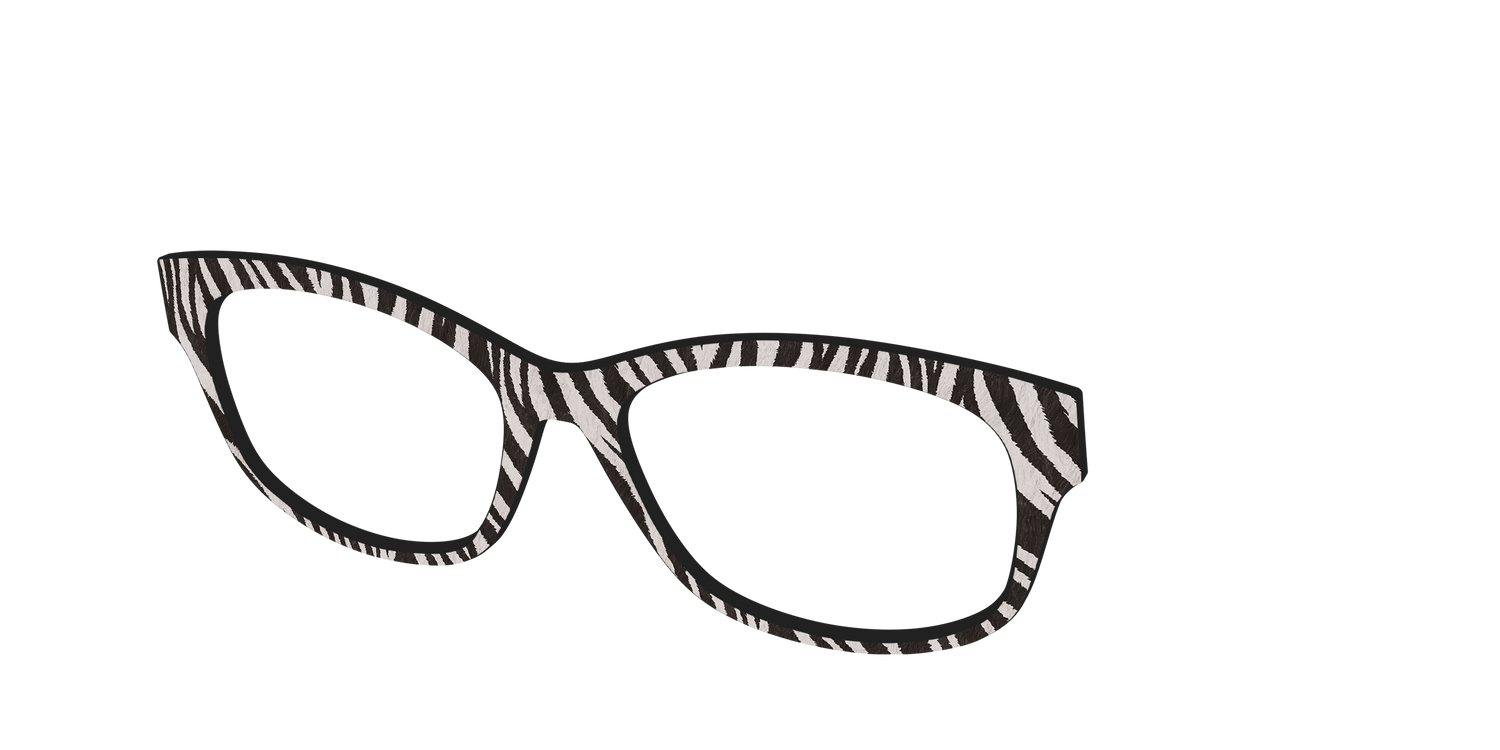 The Zebra Stripes - Angle Top Image - Pair Eyewear