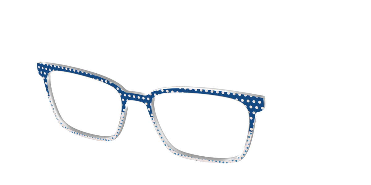 The Aegean Polka Dot Print Mix - Angle Top Image - Pair Eyewear