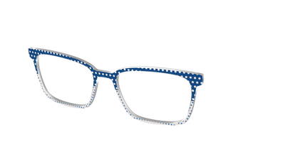 The Aegean Polka Dot Print Mix - Angle Top Thumbnail - Pair Eyewear