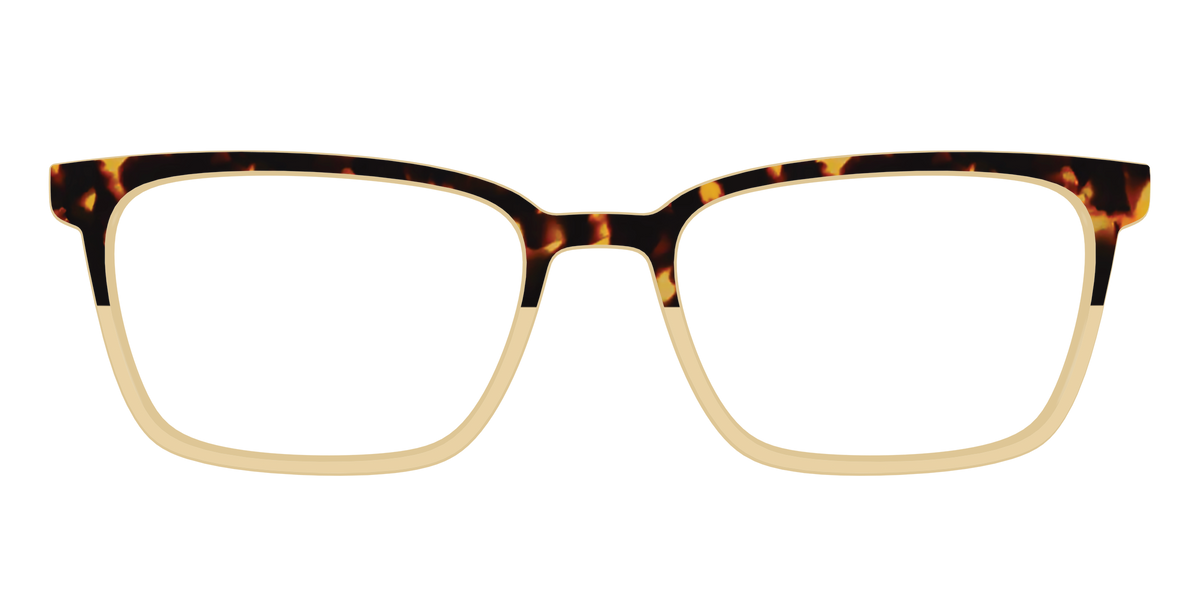The Amber Tortoise Crystal Split - Front Top Image - Pair Eyewear