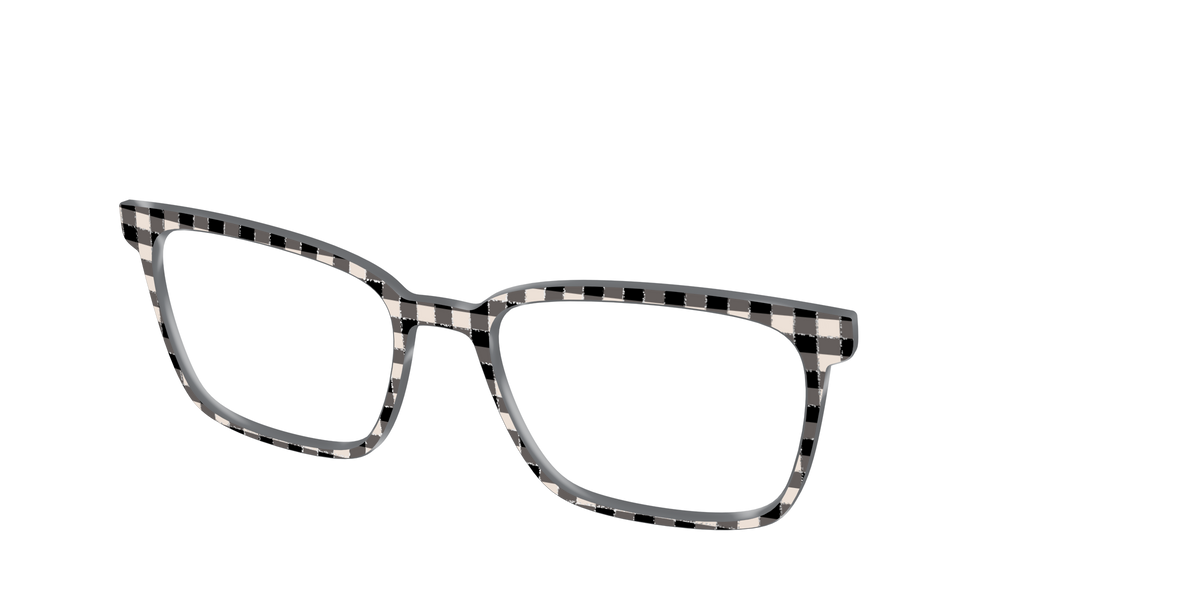 The Black Buffalo Check with Glitter - Angle Top Image - Pair Eyewear