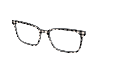 The Black Buffalo Check with Glitter - Angle Top Thumbnail - Pair Eyewear