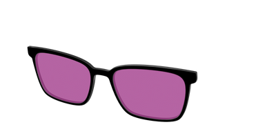The Black with Violet Golf lens - Angle Top Thumbnail - Pair Eyewear
