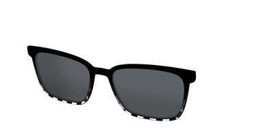 The Polarized Checkerboard Fade Sun Top - Angle Top Thumbnail - Pair Eyewear
