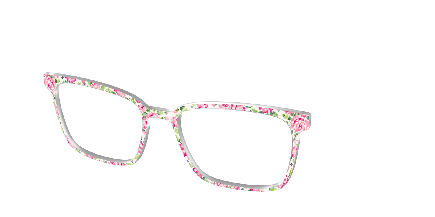 The Cross-Stitch Petals - Angle Top Image - Pair Eyewear