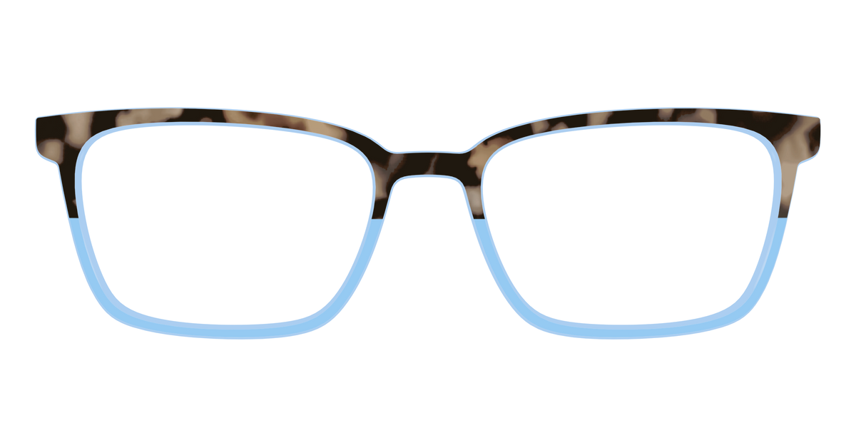 The Denim Tortoise Crystal Split - Front Top Image - Pair Eyewear