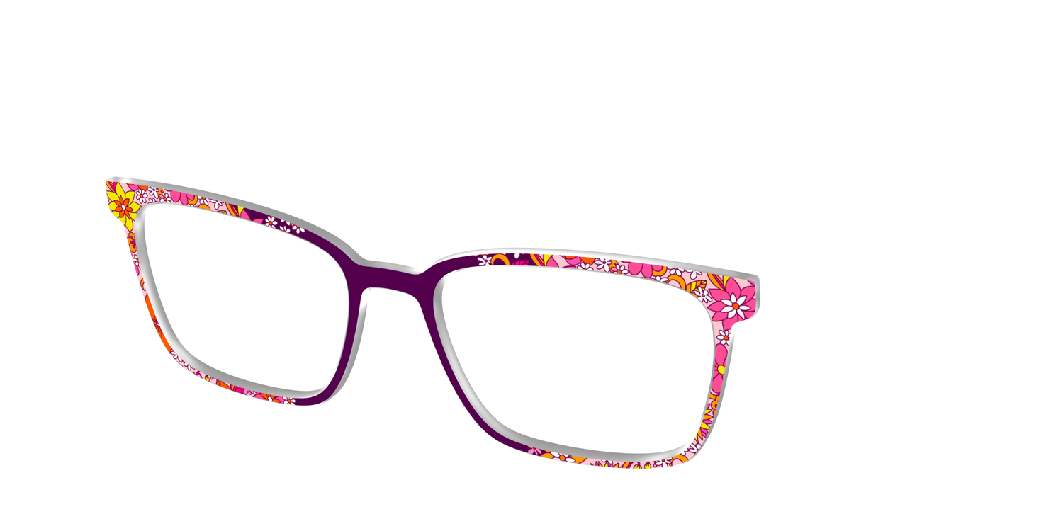 The Far Out Floral - Angle Top Image - Pair Eyewear