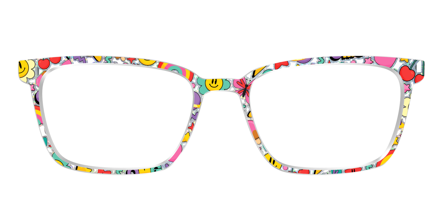 The Funky Foil Stickers - Front Top Image - Pair Eyewear