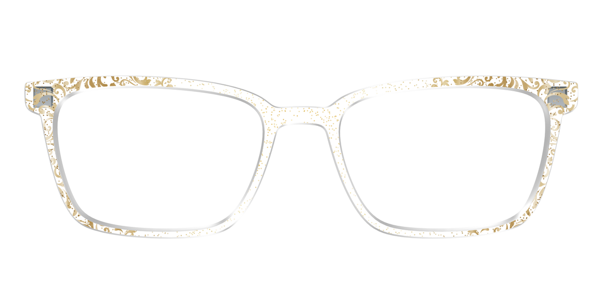 The Golden Flair Glitter Crystal with Gold Foil - Front Top Image - Pair Eyewear