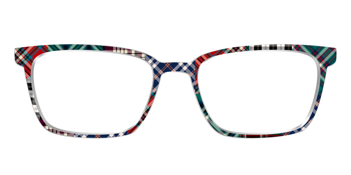 The Grunge Plaid Print Mix - Front Top Image - Pair Eyewear