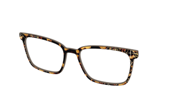 The Haunted Tortoise with Gold Foil Webs - Angle Top Thumbnail - Pair Eyewear