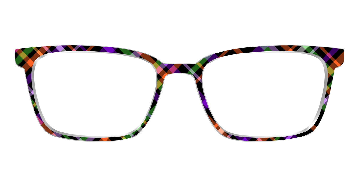 The Hexed Plaid - Front Top Image - Pair Eyewear
