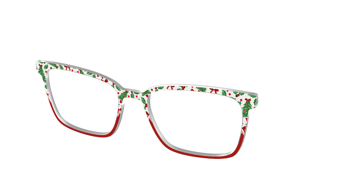 The Holly Jolly Split - Angle Top Image - Pair Eyewear