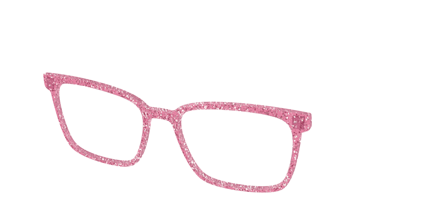The Hot Pink Sparkle - Angle Top Image - Pair Eyewear
