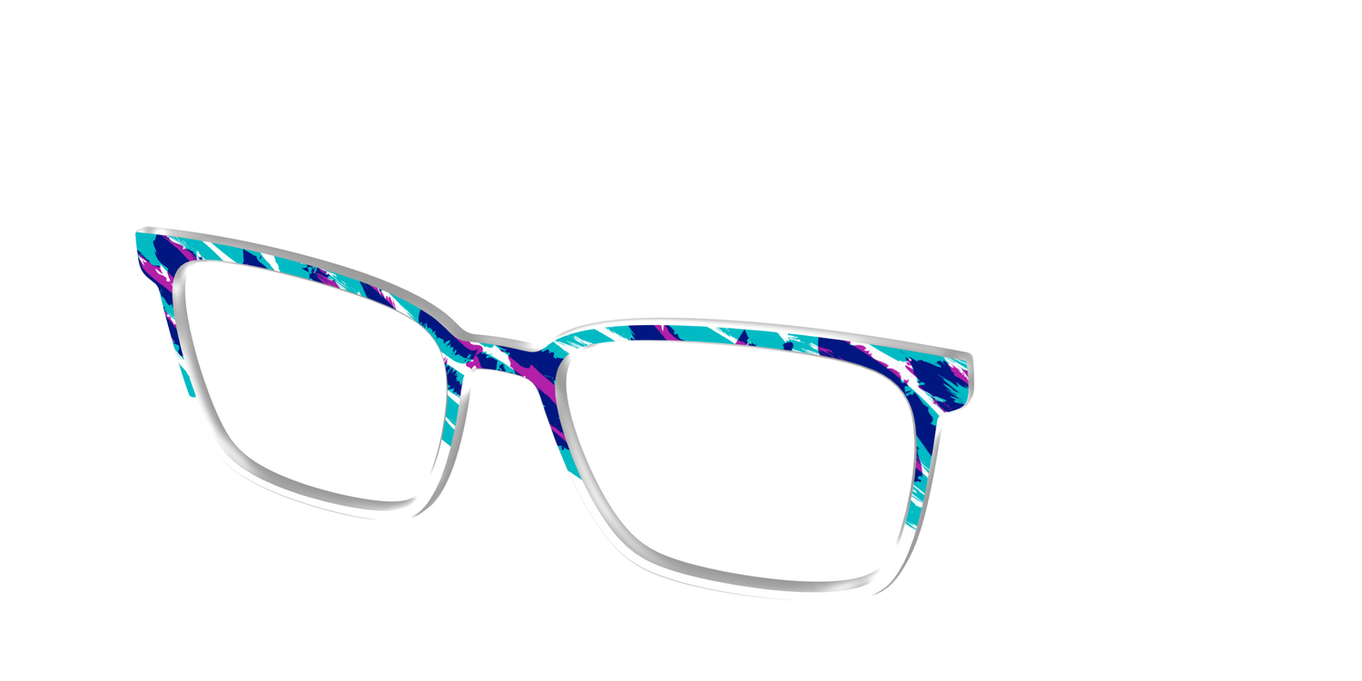 The Jazzy Scribble - Angle Top Image - Pair Eyewear