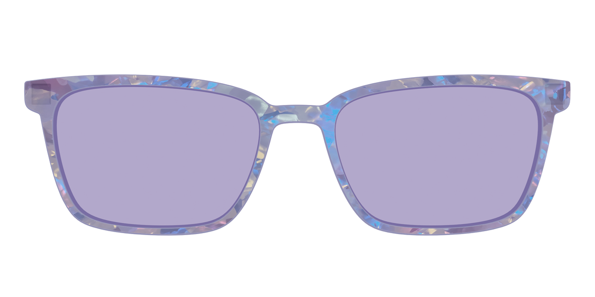 The Lavender Pearl Tort With Celestial Purple lens - Front Top Image - Pair Eyewear