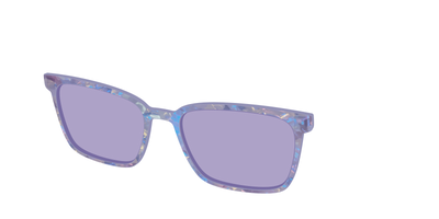The Lavender Pearl Tort With Celestial Purple lens - Angle Top Thumbnail - Pair Eyewear