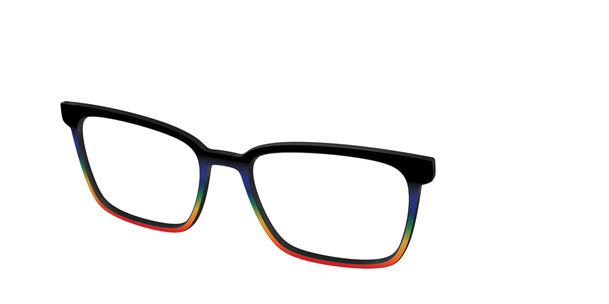 The Love Wins Gradient - Angle Top Image - Pair Eyewear
