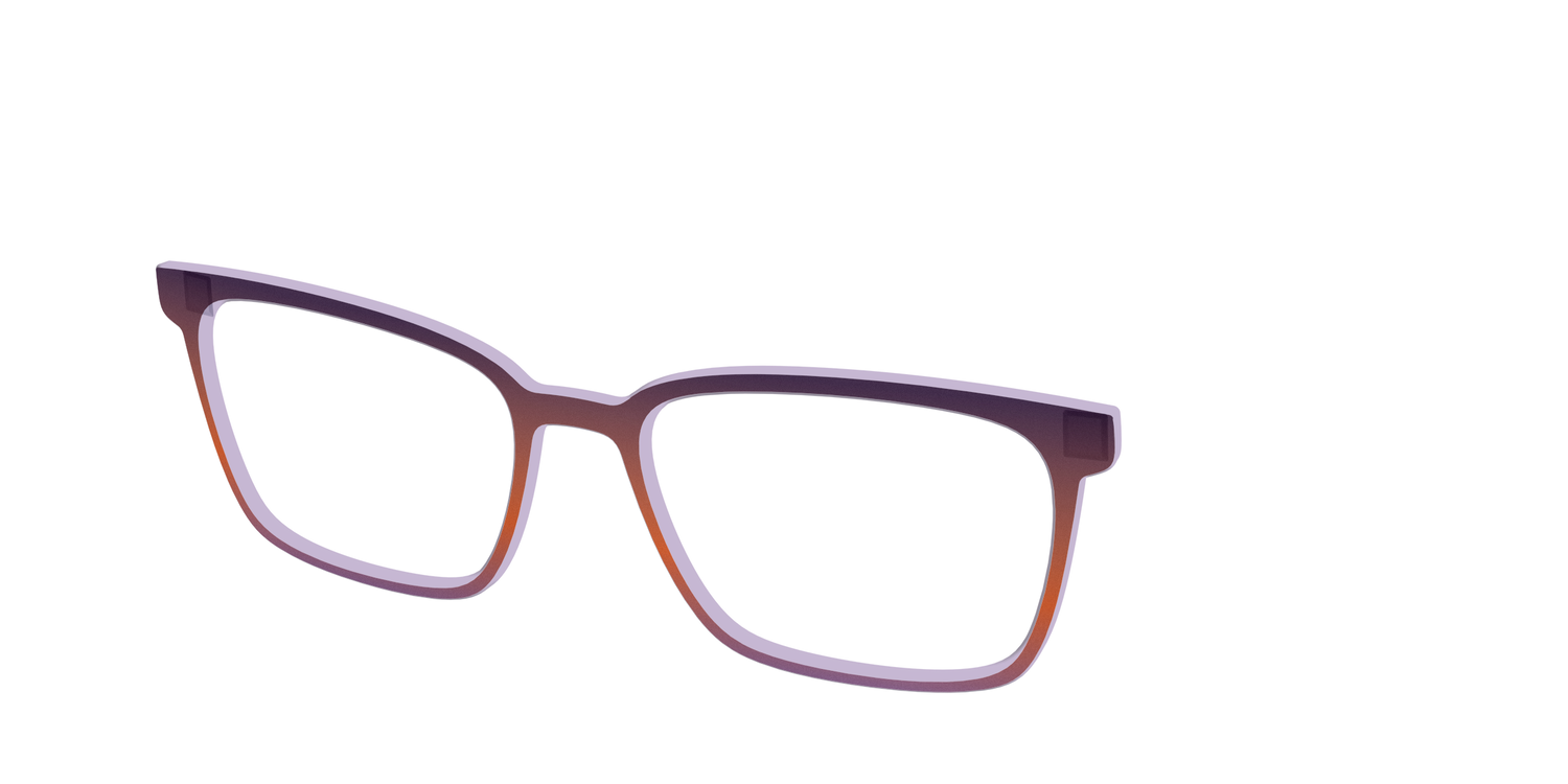 The Matte Midnight to Violet Gradient - Angle Top Image - Pair Eyewear