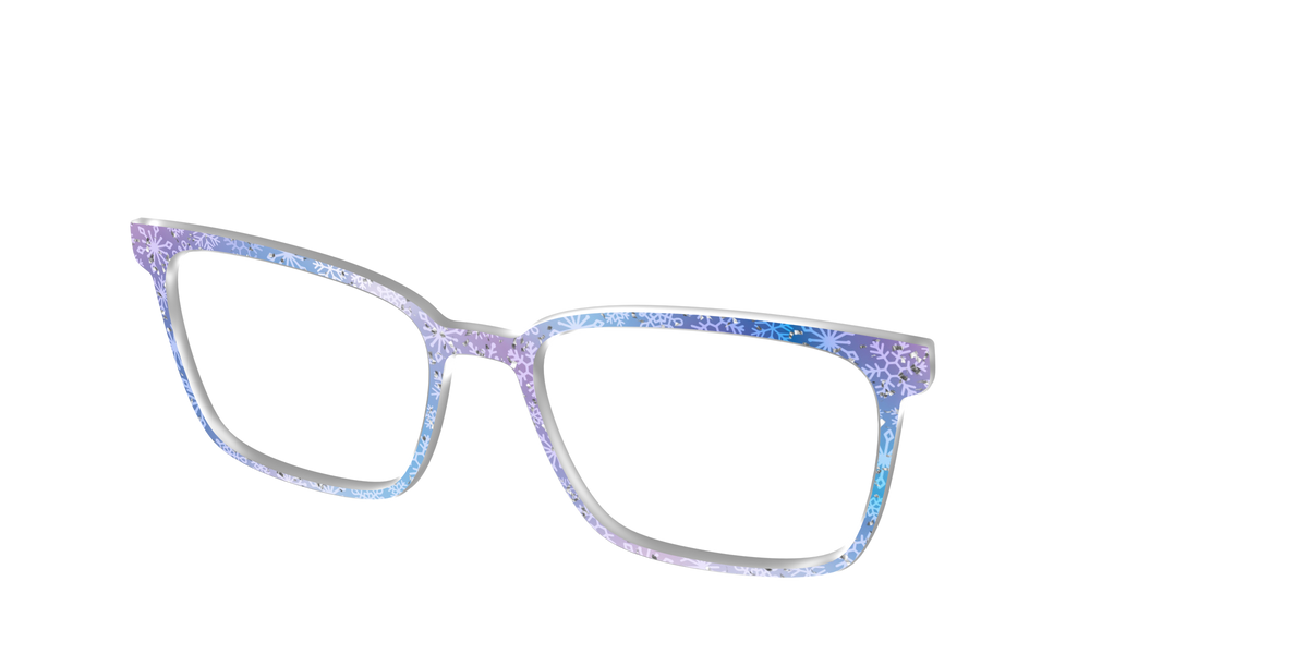 The Pastel Snowflake with Iridescent Glitter - Angle Top Image - Pair Eyewear
