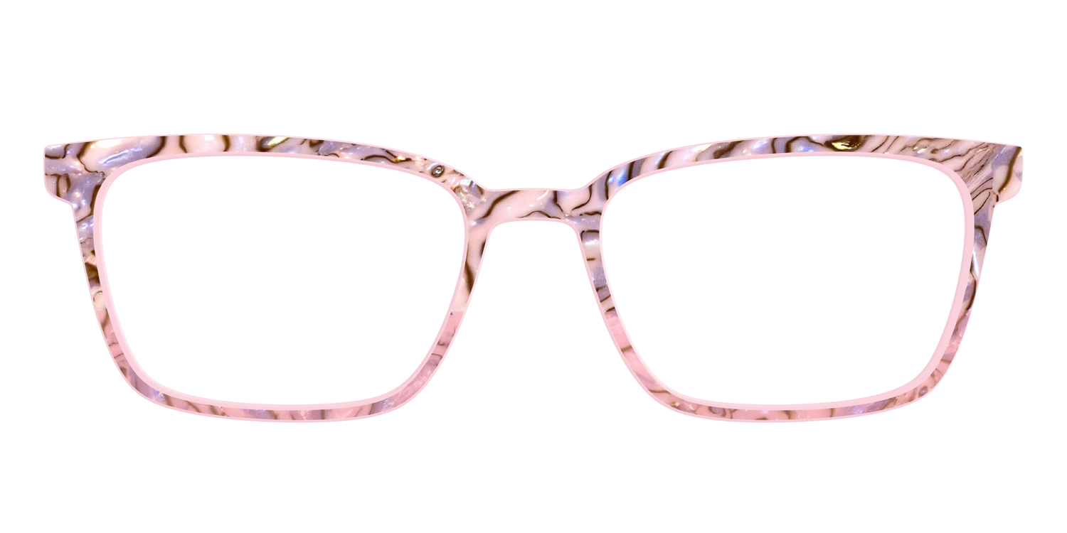 The Pink Conch Shell Pearl Crystal Split - Front Top Image - Pair Eyewear