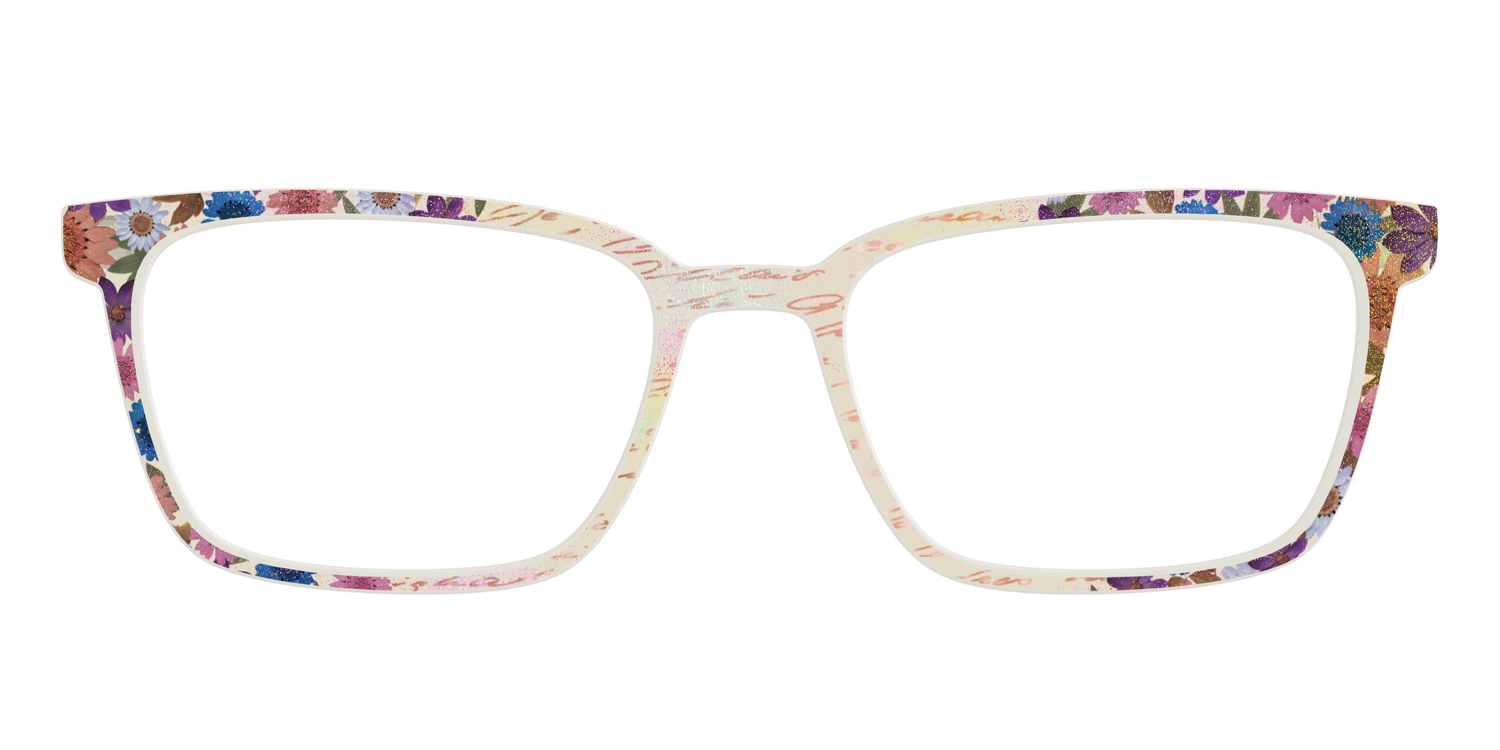The Pressed Flowers with Foil Crystal - Front Top Image - Pair Eyewear