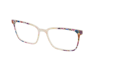 The Pressed Flowers with Foil Crystal - Angle Top Thumbnail - Pair Eyewear