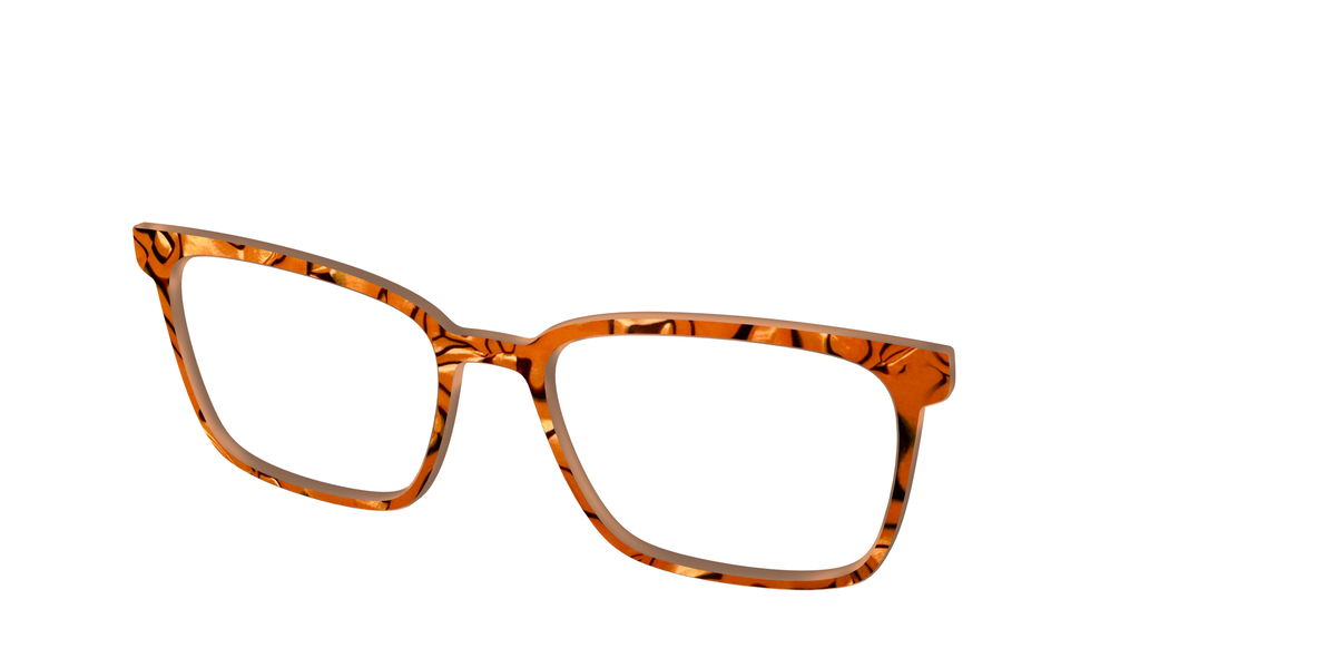 The Pumpkin Pearl Swirl - Angle Top Image - Pair Eyewear