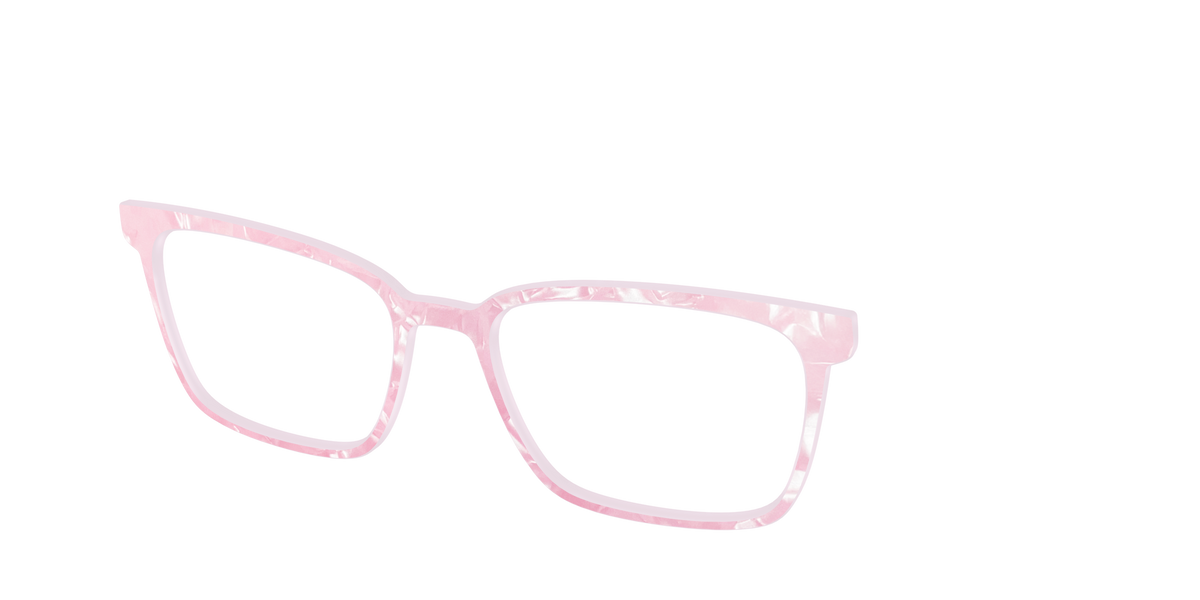 The Rose Quartz Pearl Marble - Angle Top Image - Pair Eyewear